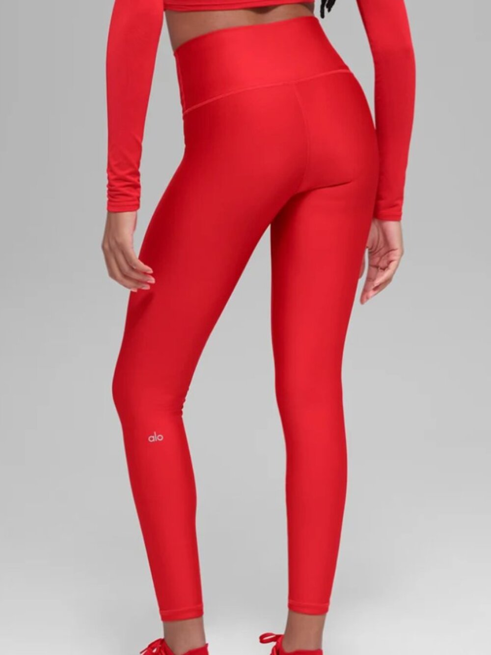 Alo Yoga Airlift Workout Leggings 25" Red Size XS $138